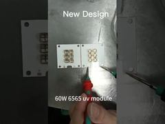 Module LED UV 60W Lampe à perles de quartz Lentille de 365 nm à 405 nm LED Curation UV